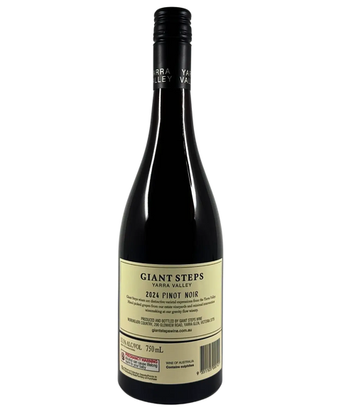 Giant Steps Yarra Valley Pinot Noir 2024 Yarra Valley red wine bottle back label