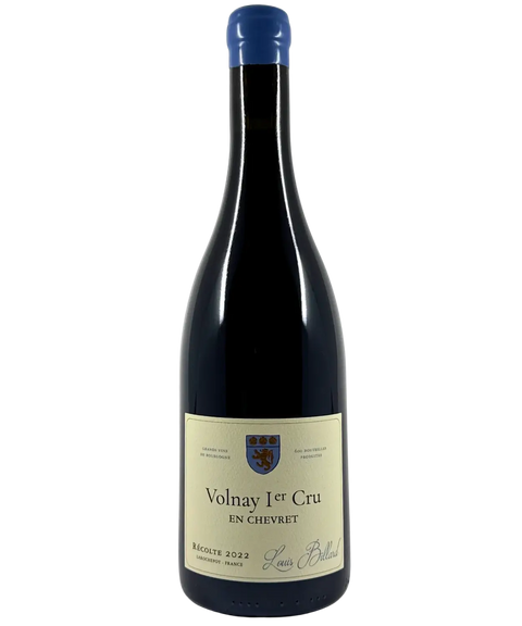 Volnay 1er Cru En Chevret 2022 Burgundy wine bottle from Louis Boillot showing French Premier Cru Pinot Noir
