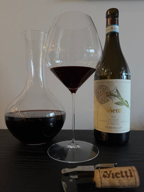 Vietti Langhe Nebbiolo Perbacco DOC Decanting