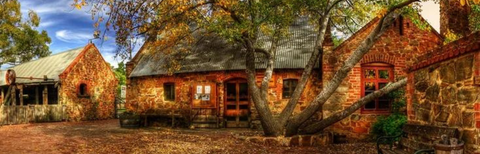Rockford Vineyard historic stone buildings in Barossa Valley showing traditional Australian winery architecture