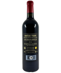 Château Figeac Saint-Émilion Premier Grand Cru Classé 2016 red wine bottle back label with appellation details and gold award seal.