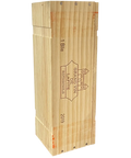 Château Lafite Rothschild 2019 wooden wine case showing premium Bordeaux First Growth wine packaging