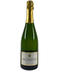 Delamotte Blanc de Blancs Brut Champagne NV – elegant French sparkling wine with gold foil, white label, and Le Mesnil-sur-Oger origin