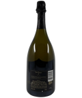 Back label of Dom Pérignon Vintage 2012 Champagne detailing origin, alcohol content, and producer information.