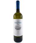 Domaine Sigalas Santorini Assyrtiko 2024 PDO white wine from Greece with blue capsule and illustrated winery label