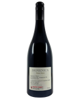 Domenica Estate Shiraz 2023 Beechworth wine bottle back label with winery details, alcohol content, and origin information.