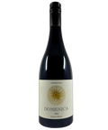 Domenica Estate Shiraz 2023 Beechworth wine bottle front label – premium Australian red wine showcasing elegant gold sunburst design.
