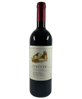 Fontodi Chianti Classico 2017 organic Tuscan red wine front label with estate illustration