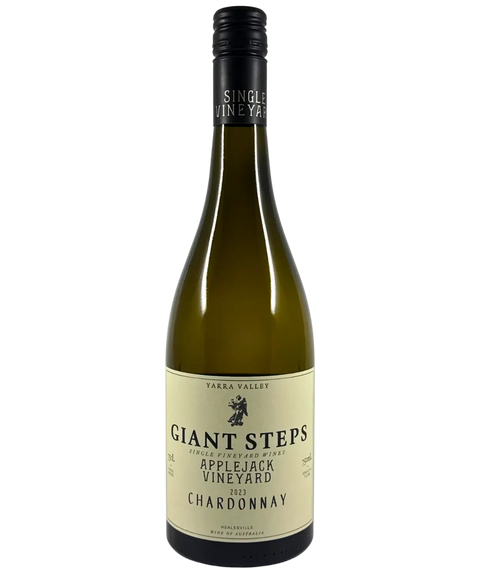 2023 Giant Steps Applejack Vineyard Chardonnay white wine bottle front label from Yarra Valley with single vineyard wines branding
