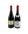Global Pinot 2-pack featuring Bass Phillip Estate Pinot Noir 2021 from South Gippsland Australia and Jean-Marie Fourrier Bourgogne Pinot Noir Vieille Vigne 2022 from Burgundy France – front wine bottle labels