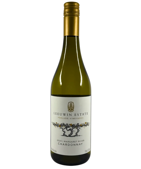 Front label of Leeuwin Estate Prelude Vineyards Chardonnay 2023, premium Margaret River white wine