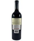 2019 Lokoya Mount Veeder Cabernet Sauvignon red wine bottle back label from Napa Valley showing producer information and government warning