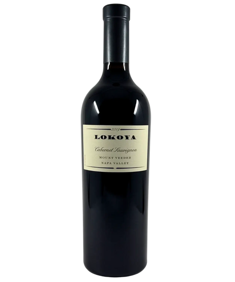 2019 Lokoya Mount Veeder Cabernet Sauvignon red wine bottle front label from Napa Valley with black capsule