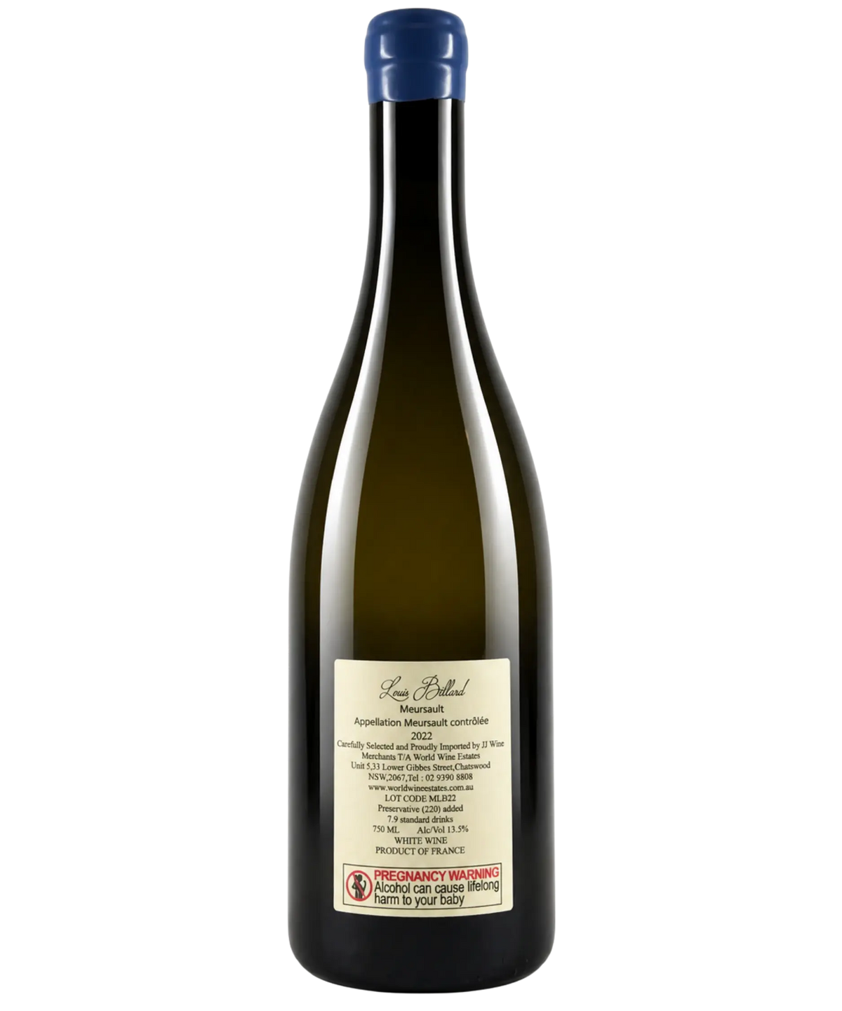 Louis Billard Meursault Chardonnay 2022 | Burgundy White