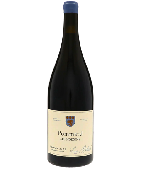 Louis Billard Pommard Les Noizons 2022 red wine bottle from Burgundy France with blue wax cap