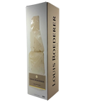 Louis Roederer Collection 245 Champagne gift box with stone artwork, luxury French sparkling wine packaging.