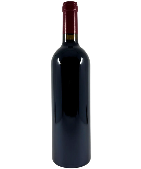 Mount Mary Vineyard Quintet red wine bottle back view with burgundy capsule from Yarra Valley