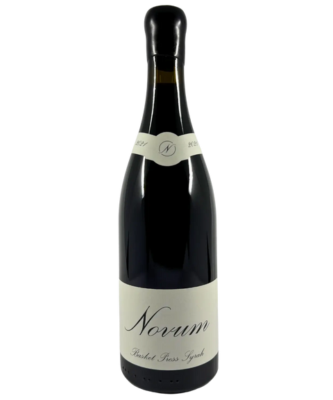 Novum Basket Press Syrah 2021 red wine bottle from Marlborough New Zealand