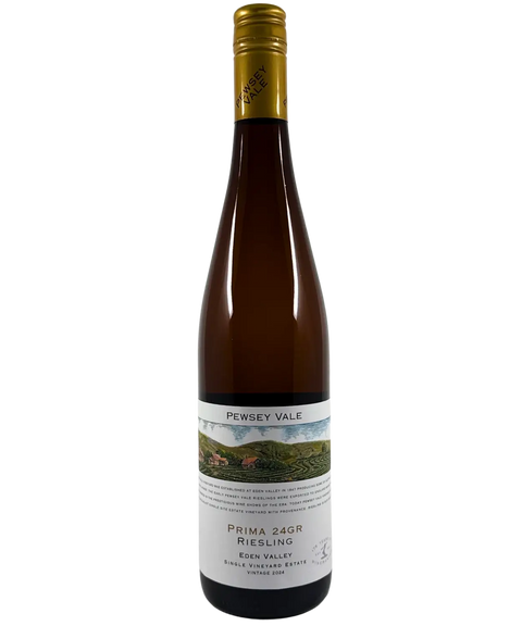 Front label of Pewsey Vale Prima Riesling 2024, Eden Valley single vineyard Australian riesling, 750ml bottle
