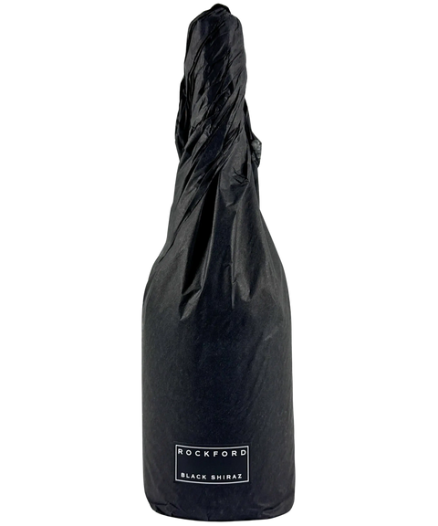 Rockford Black Shiraz sparkling red wine disgorged 2025 in black tissue wrap