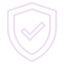 Secure checkout shield icon