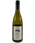 2022 McCutcheon Chardonnay white wine bottle front label from Mornington Peninsula with vintage tractor illustration and black capsule