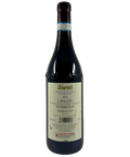 Back label of Vietti Perbacco Langhe Nebbiolo 2021 – Italian Piedmont red wine with producer details and vintage information